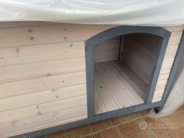 Casetta cane in legno nuova
