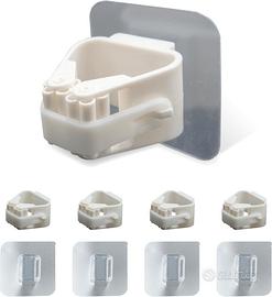 Porta Scope Parete 4 pz. Adesivo Portascope Mocio