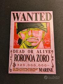 One Piece – Targa Wanted Roronoa Zoro