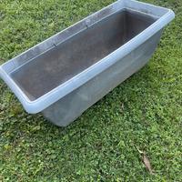 Vasi  Giardino rettangolari in resina 100 x 40 cm