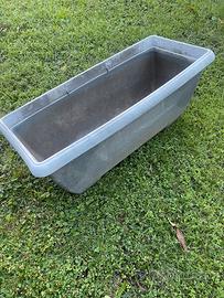 Vasi  Giardino rettangolari in resina 100 x 40 cm