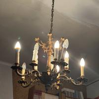 Lampadario in bronzo