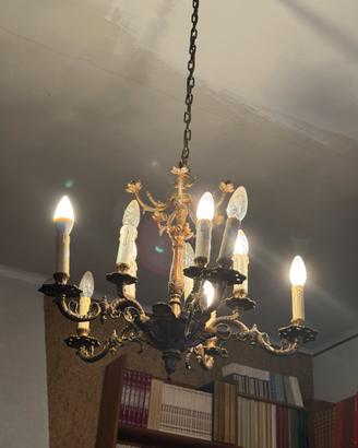 Lampadario in bronzo