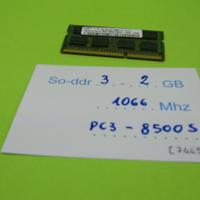 Memoria SO-DIMM DDR3 2 Gbyte, 1066 Mhz, PC3-8500