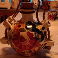 Orcetto in ceramica friulana, decorato a mano