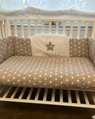 CULLA ITALBABY IN LEGNO + MATERASSO + ACCESSORI