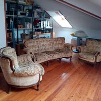 Divano e due poltrone  anni    70