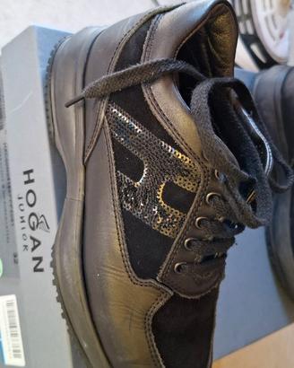 Hogan bambina nere n. 32 originali +scarpe omaggio
