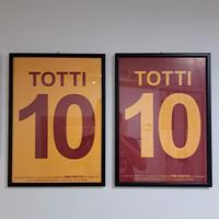 Cartoncino AS Roma Addio Totti 2017