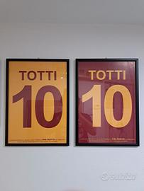 Cartoncino AS Roma Addio Totti 2017