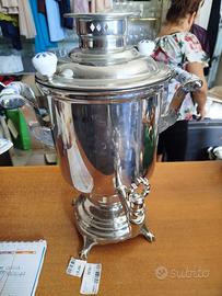 Samovar bollitore elettrico in acciaio vintage