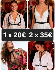 Pettorina harness cinghia imbracatura body gothic 