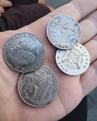 4 monete commemorative