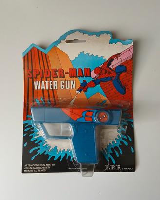 spiderman water gun pistola ad acqua 1978 blister