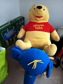 Peluche gigante di Winnie the Pooh ed Elefante
