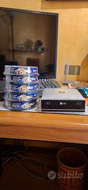 Masterizzatore Blu-ray LG BH10LS30 + 50 DVD+R ligh