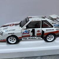 Audi Quattro S1 Pikes Rally 1987 1:18 Autoart