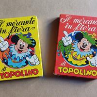 2 pacchetti di carte Mercante in fiera Topolino