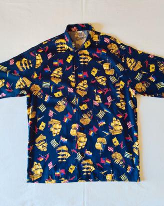 FILA Intimo camicia vintage '90, stampa nautica