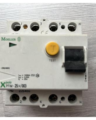 Differenziale Moeller PFIM 25A 30mA 4 poli