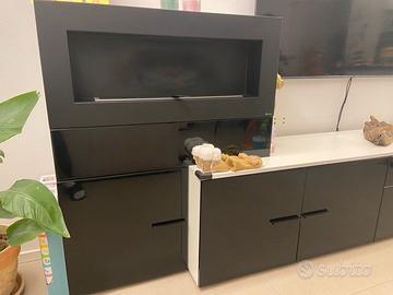 Soggiorno con biocamino