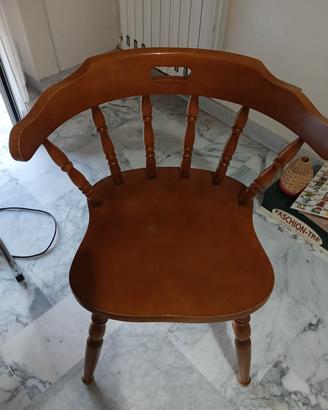 sedia in legno