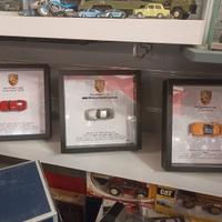 modellini Porsche con cornice 