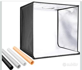 NEEWER Photo Studio Light Box 50×50 cm – 4 Fondali