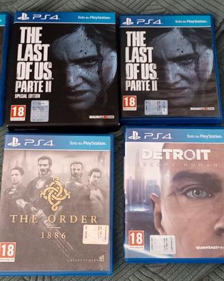 Lotto 5 Giochi PS4 Esclusive Sony - TLOU 2 Special