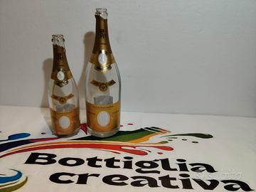 CHAMPAGNE CRISTAL 2 BOTTIGLIE VUOTE 