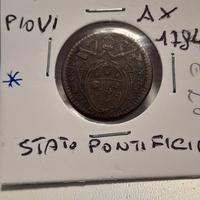 Moneta Quattrino romano 1784