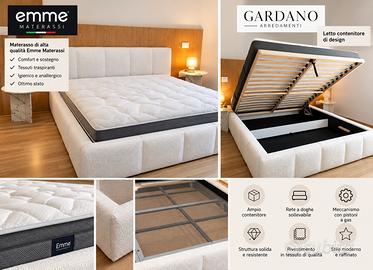 LETTO MATRIMONIALE CONTENITORE GARDANO ARREDAMENTI
