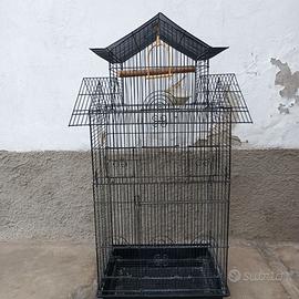 GABBIA PER UCCELLI CON ACCESSORI