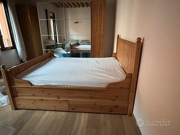 Letto contenitore Hurdal Ikea Legno