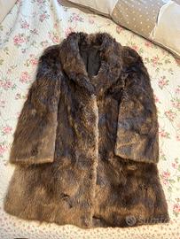 Giaccone pelliccia castoro selvaggio