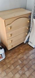 Cassettiera Pali 4 cassetti – buono stato – 80€