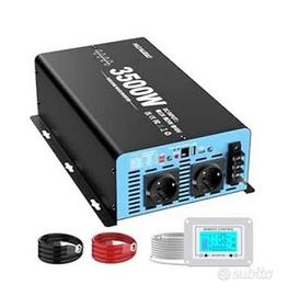 HUXAUEAY Inverter 12v 230v Onda Pura 3500W/7000W