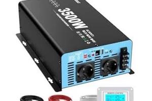 HUXAUEAY Inverter 12v 230v Onda Pura 3500W/7000W