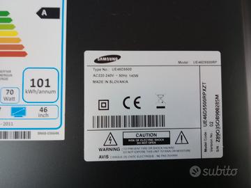 TV Samsung 46 pollici rotta