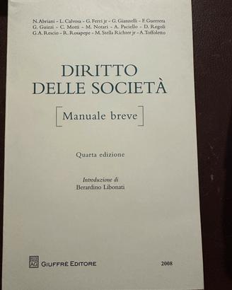 Diritto delle società manuale 2008