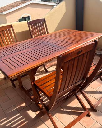Tavolo teak 6 posti