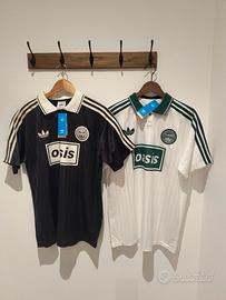 2 Magliette  Oasis Bianca/Verde e Nera