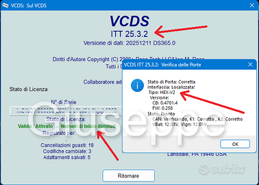 VAGCOM VCDS 25.3.2 HEX-V2 ITALIANO INGLESE