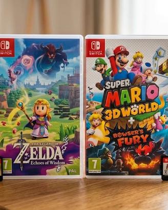 Zelda Echoes + Super Mario 3D World Fury (Switch)