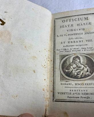 Libretto sacro Officium Beata Maria Vergine 1788