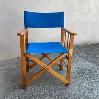 Sedia stile “da regista” in legno