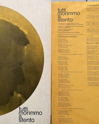 Disco vinile F. De Andrè - Tutti morimmo a stento