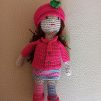 Bambola fatto a mano all'uncinetto 100% Cotone