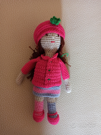 Bambola fatto a mano all'uncinetto 100% Cotone