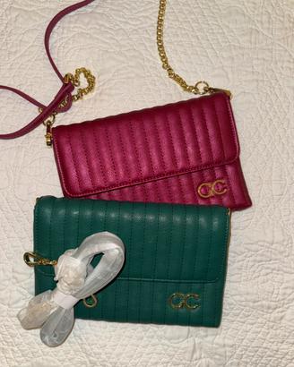 coppia borse verde e borgogna Gio Cellini